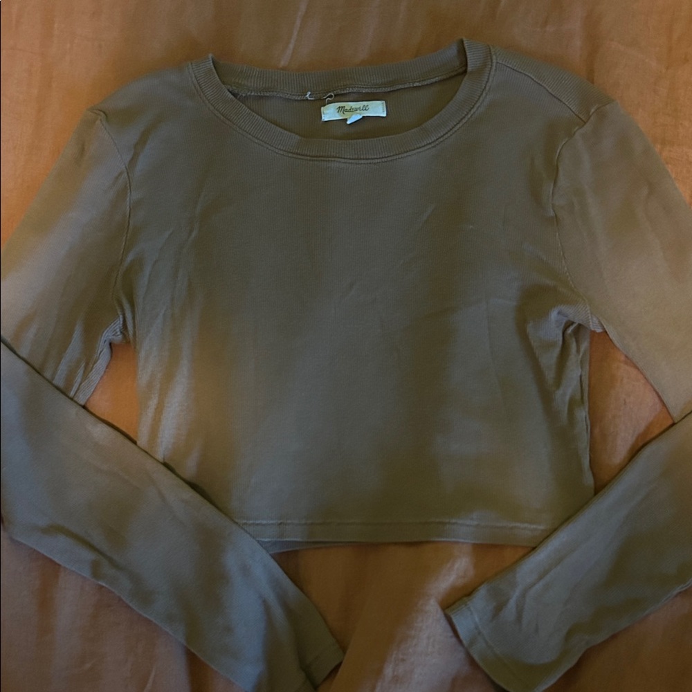 madewell super cropped long sleeve